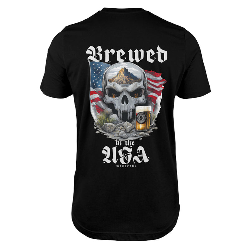 Mens Patriotic T-Shirts American USA Flag Short Sleeve Retro Skull Print  Slim Fit Shirt Comfortable Leisure Tops 